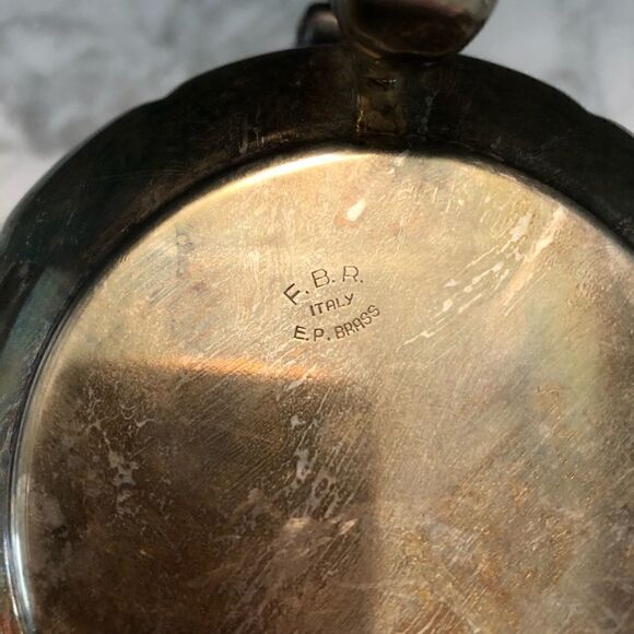 F.B.R. Italy Lotus Silver Plate Candle Holder Flower Centerpiece - Picture 4 of 4